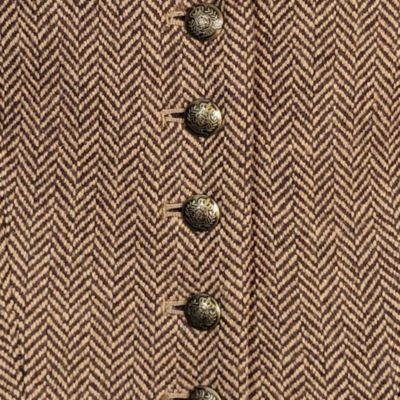 Chaps Tweed Herringbone Jacket sz L new Equestrian Academia Classic Old Money - Picture 4 of 8